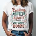 Reading Auntie Book Lover For Bookworm Aunt Unisex Jersey T-Shirt