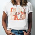 In My Reading Era Groovy Book Lovers Library Reading Women Unisex Jersey T-Shirt