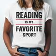 Reading Is My Favorite Sport Book Lover Quote Unisex Jersey T-Shirt Reading Is My Favorite Sport Book Lover Quote Unisex Jersey T-Shirt