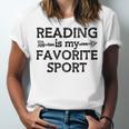 Reading Is My Favorite Sport Bookish Book-Club Bookworm Unisex Jersey T-Shirt Reading Is My Favorite Sport Bookish Book-Club Bookworm Unisex Jersey T-Shirt