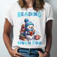 Reading Is Snow Much Fun Christmas Xmas Book Reading Unisex Jersey T-Shirt Reading Is Snow Much Fun Christmas Xmas Book Reading Unisex Jersey T-Shirt