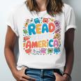 Reads Across Tee America Reading Teacher Books Reader Kids Unisex Jersey T-Shirt