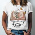 Retired 2025 A New Chapter Begins Retirement Teacher Book Unisex Jersey T-Shirt Retired 2025 A New Chapter Begins Retirement Teacher Book Unisex Jersey T-Shirt