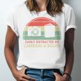 Retro Easily Distracted By Cameras & Books Photography Unisex Jersey T-Shirt Retro Easily Distracted By Cameras & Books Photography Unisex Jersey T-Shirt