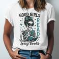 Romance Reader Good Girls Read Spicy Books Halloween Costume Unisex Jersey T-Shirt
