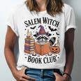 Salem WItch Book Club Halloween Raccoon Witch Reading Book Unisex Jersey T-Shirt