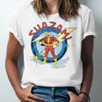 Shazam Comic Book Art Heroic Portrait Vintage Unisex Jersey T-Shirt