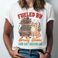 Smut Reader Cat Lover Fueled By Smutty Books & Cat Snuggles For Men Women Unisex Jersey T-Shirt