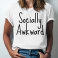 Socially Awkward Introvert Anxious Social Awkwardness Unisex Jersey T-Shirt Socially Awkward Introvert Anxious Social Awkwardness Unisex Jersey T-Shirt