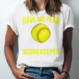 Softball Scorekeeper For a Score Book Keeper Premium Tri-Blend Unisex Jersey T-Shirt