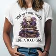 Spread Those Pages Like A Good Girl Dark Romance Spicy Books Unisex Jersey T-Shirt