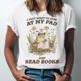 Stay At My Pad And Read Books Frog Introvert Reading Unisex Jersey T-Shirt Stay At My Pad And Read Books Frog Introvert Reading Unisex Jersey T-Shirt
