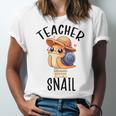Teacher Snail With Glasses On Books Cute Pre-K Kindergarten Unisex Jersey T-Shirt Teacher Snail With Glasses On Books Cute Pre-K Kindergarten Unisex Jersey T-Shirt