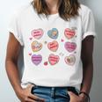 Things I Do On Valentines's Day Book Lover Candy Heart Unisex Jersey T-Shirt