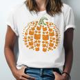 Vintage Book Pumpkin Autumn Fall Librarians Bookworm Teacher Unisex Jersey T-Shirt