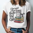 Vintage I Just Want To Read Books And Pet Cats Cat Raglan Baseball Tee Unisex Jersey T-Shirt Vintage I Just Want To Read Books And Pet Cats Cat Raglan Baseball Tee Unisex Jersey T-Shirt