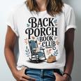 Vintage Reader Author Country Aesthetic Back Porch Book Club Unisex Jersey T-Shirt