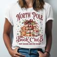 Vintage Retro North Pole Book Club Hot Cocoa Unisex Jersey T-Shirt Vintage Retro North Pole Book Club Hot Cocoa Unisex Jersey T-Shirt