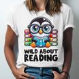 Wild About Reading Book Lover Penguin Unisex Jersey T-Shirt