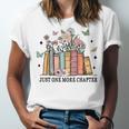 Wildflower Floral Book Just One More Chapter Unisex Jersey T-Shirt Wildflower Floral Book Just One More Chapter Unisex Jersey T-Shirt