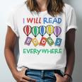 I Will Read Books Everywhere Across America Child Readers Unisex Jersey T-Shirt I Will Read Books Everywhere Across America Child Readers Unisex Jersey T-Shirt