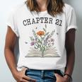 Women's Chapter 21 Book Lovers & Readers 21st Birthday Wildflowers Unisex Jersey T-Shirt