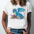 In A World Full Of Bookworms Be A Book Dragon Unisex Jersey T-Shirt In A World Full Of Bookworms Be A Book Dragon Unisex Jersey T-Shirt