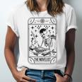 Writer Novelist Book Poetry Author Skeleton Tarot Card Unisex Jersey T-Shirt