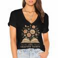 1995 Chapter Thirty Birthday Wildflower Book 30 Year Old Women's Jersey Short Sleeve Deep V-Neck Tshirt 1995 Chapter Thirty Birthday Wildflower Book 30 Year Old Women's Jersey Short Sleeve Deep V-Neck Tshirt