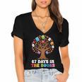 67 Days In The Books Reading Teacher 67th Day Of School Kids Women's Jersey Short Sleeve Deep V-Neck Tshirt 67 Days In The Books Reading Teacher 67th Day Of School Kids Women's Jersey Short Sleeve Deep V-Neck Tshirt