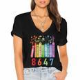 8647 Equal Rights Book Flower Trump Women Rights Feminist Women's Jersey Short Sleeve Deep V-Neck Tshirt 8647 Equal Rights Book Flower Trump Women Rights Feminist Women's Jersey Short Sleeve Deep V-Neck Tshirt