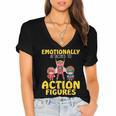 Action Figure Collector Comic Books Women's Jersey Short Sleeve Deep V-Neck Tshirt Action Figure Collector Comic Books Women's Jersey Short Sleeve Deep V-Neck Tshirt