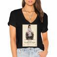 American Girl Meet Samantha Book Cover Women's Jersey Short Sleeve Deep V-Neck Tshirt