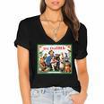 Animal Doctor & Communicator Dr Dolittle Children's Book Cover Women's Jersey Short Sleeve Deep V-Neck Tshirt Animal Doctor & Communicator Dr Dolittle Children's Book Cover Women's Jersey Short Sleeve Deep V-Neck Tshirt