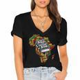 The Bible Is Our History Book Roots African American Faith Women's Jersey Short Sleeve Deep V-Neck Tshirt