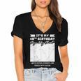 Birthday It's My 40th Birthday Guest Book Birthday Party Women's Jersey Short Sleeve Deep V-Neck Tshirt Birthday It's My 40th Birthday Guest Book Birthday Party Women's Jersey Short Sleeve Deep V-Neck Tshirt