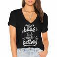 The Book Was Better Reader Teacher Librarian Reading Lovers Women's Jersey Short Sleeve Deep V-Neck Tshirt The Book Was Better Reader Teacher Librarian Reading Lovers Women's Jersey Short Sleeve Deep V-Neck Tshirt