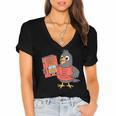 This Is My Book Character Costume- Pigeon Kids Reading Women's Jersey Short Sleeve Deep V-Neck Tshirt This Is My Book Character Costume- Pigeon Kids Reading Women's Jersey Short Sleeve Deep V-Neck Tshirt