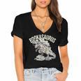 Book Dinosaur Bookworm T-Rex Dino Reading Books Book Women's Jersey Short Sleeve Deep V-Neck Tshirt Book Dinosaur Bookworm T-Rex Dino Reading Books Book Women's Jersey Short Sleeve Deep V-Neck Tshirt
