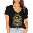 Book Dragon Reading Books Bookworm Fantasy Women's Jersey Short Sleeve Deep V-Neck Tshirt Book Dragon Reading Books Bookworm Fantasy Women's Jersey Short Sleeve Deep V-Neck Tshirt