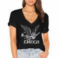 The Book Of Enoch Vintage Women's Jersey Short Sleeve Deep V-Neck Tshirt The Book Of Enoch Vintage Women's Jersey Short Sleeve Deep V-Neck Tshirt