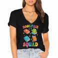 Book Fair Squad Women's Jersey Short Sleeve Deep V-Neck Tshirt
