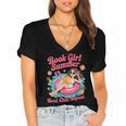 Book Girl Summer Beach Vacation Book Lover Women's Jersey Short Sleeve Deep V-Neck Tshirt Book Girl Summer Beach Vacation Book Lover Women's Jersey Short Sleeve Deep V-Neck Tshirt