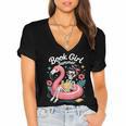 Book Girl Summer Skeleton Reading Books Lovers Beach Women's Jersey Short Sleeve Deep V-Neck Tshirt Book Girl Summer Skeleton Reading Books Lovers Beach Women's Jersey Short Sleeve Deep V-Neck Tshirt