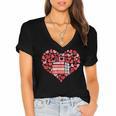 Book Heart Cute Read Book Reading Librarian Across America Women's Jersey Short Sleeve Deep V-Neck Tshirt Book Heart Cute Read Book Reading Librarian Across America Women's Jersey Short Sleeve Deep V-Neck Tshirt