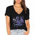 Book Lover Dragon Reading Cool Fantasy Women Girls Kids Men Women's Jersey Short Sleeve Deep V-Neck Tshirt Book Lover Dragon Reading Cool Fantasy Women Girls Kids Men Women's Jersey Short Sleeve Deep V-Neck Tshirt