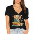 Book Lover Elephant Reading Books Library Read Books Be Kind Women's Jersey Short Sleeve Deep V-Neck Tshirt Book Lover Elephant Reading Books Library Read Books Be Kind Women's Jersey Short Sleeve Deep V-Neck Tshirt