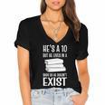 Book Lover Quotes Book Enthusiast Women's Jersey Short Sleeve Deep V-Neck Tshirt