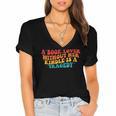 A Book Lover Without Her Kindle Is A Tragedy Apparel Women's Jersey Short Sleeve Deep V-Neck Tshirt A Book Lover Without Her Kindle Is A Tragedy Apparel Women's Jersey Short Sleeve Deep V-Neck Tshirt