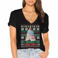 All Booked For Christmas Tree Book Ugly Christmas Sweatshirt Women's Jersey Short Sleeve Deep V-Neck Tshirt All Booked For Christmas Tree Book Ugly Christmas Sweatshirt Women's Jersey Short Sleeve Deep V-Neck Tshirt